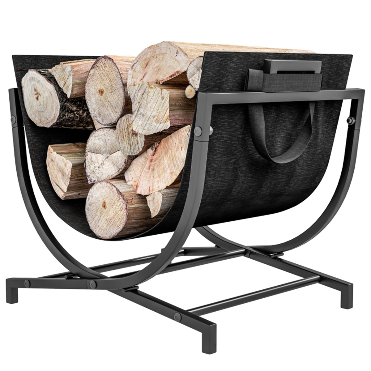Outdoor Furniture Wood - Stojak na drewno do kominka ogrodowego,