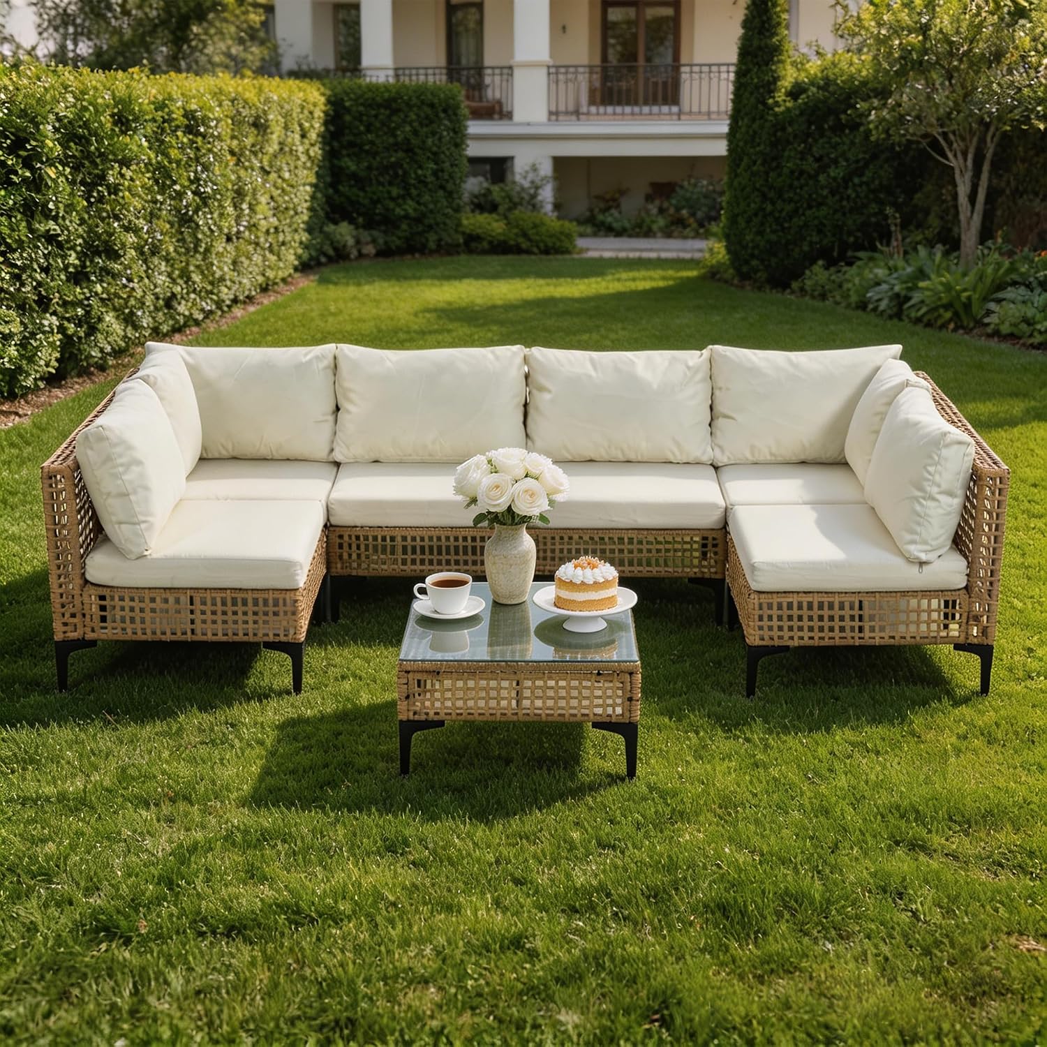 7-częściowy zestaw mebli ogrod – Outdoor Furniture Luxury recenzja i cena