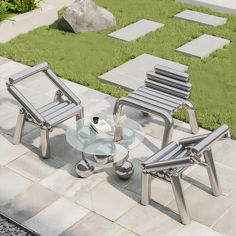 Krzesło ze stali nierdzewnej,  – Outdoor Furniture Metal Chairs recenzja i cena