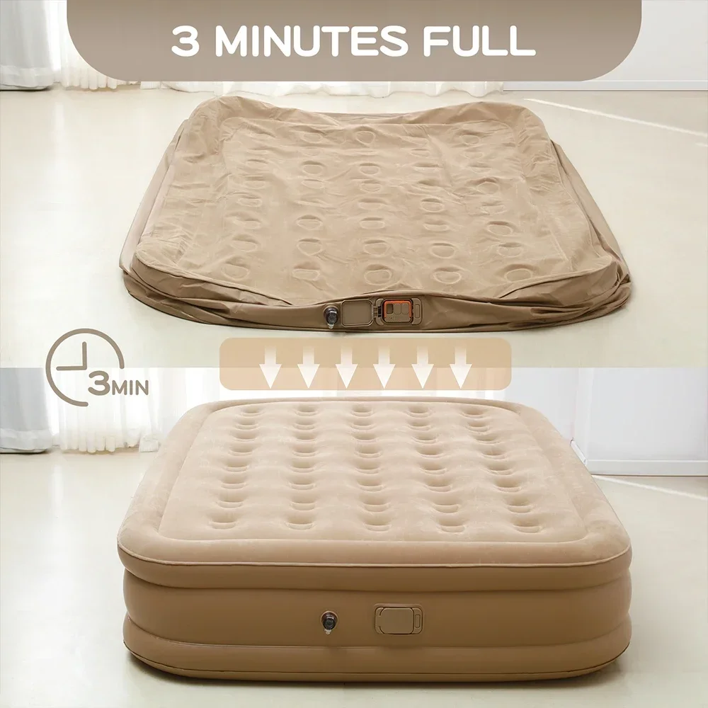 Materac dmuchany Queen z wbudo – Outdoor Furniture Luxury recenzja i cena