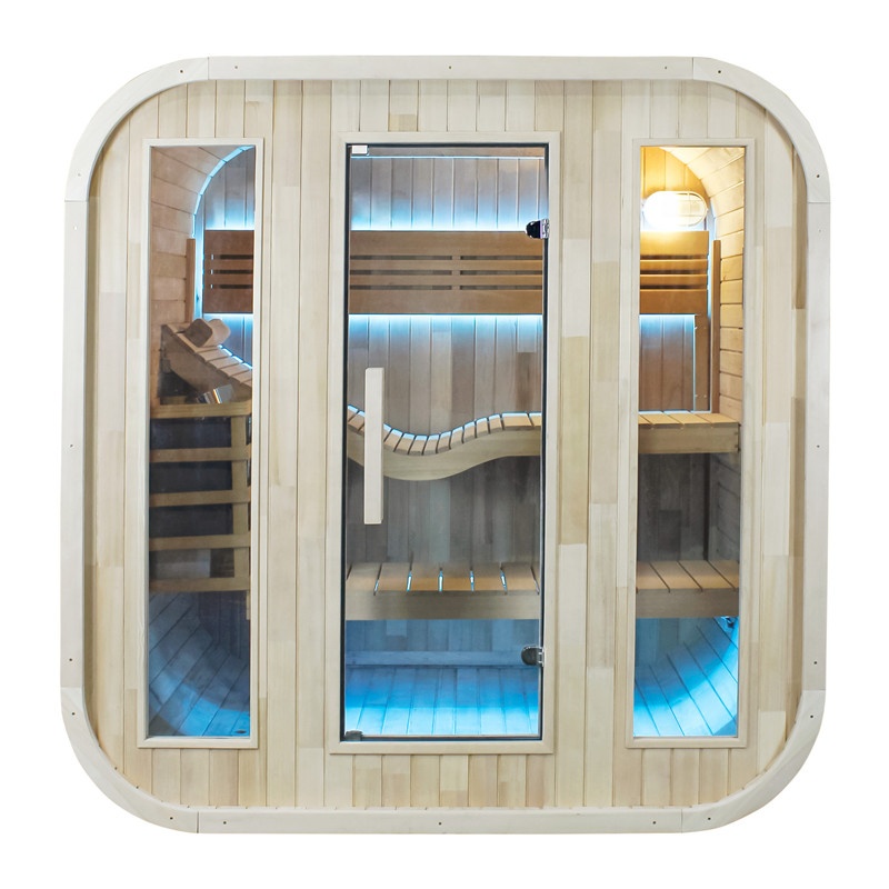Zewnętrzna sauna w stylu nowoc – Outdoor Furniture Wood recenzja i cena